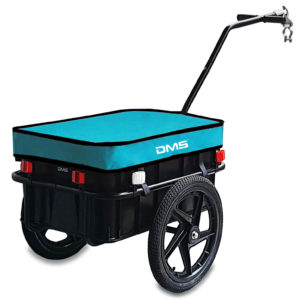 DMS® Fahrradanhänger Lastenanhänger Transportanhänger Anhänger 70L Handwagen - Blau